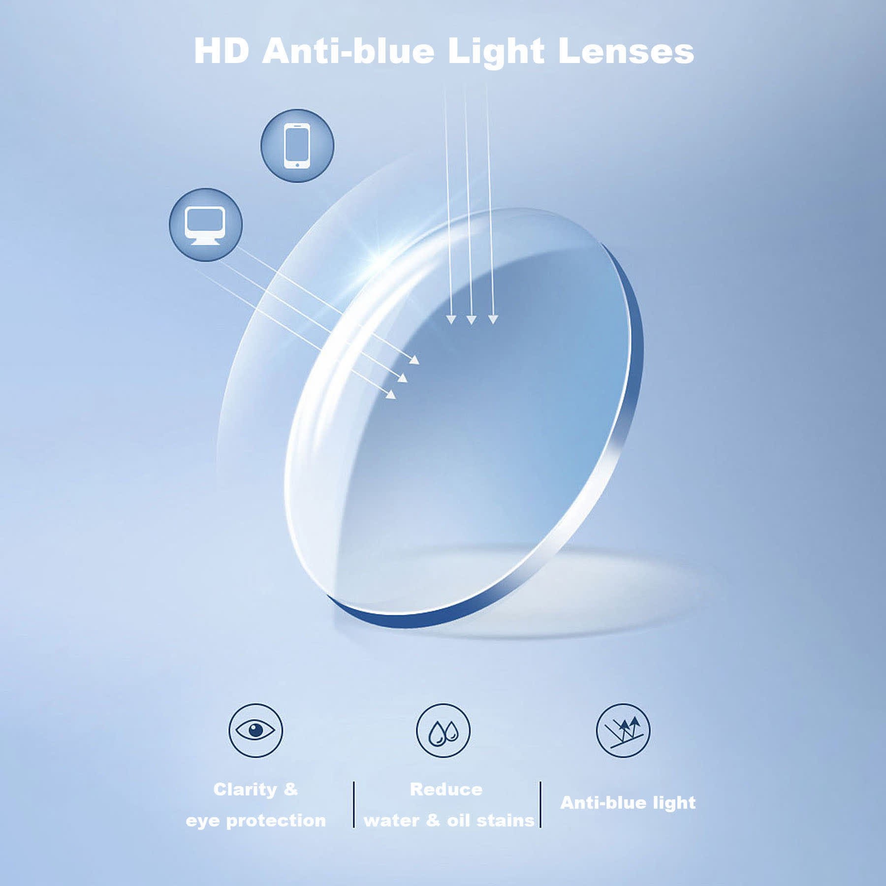 Spykay™ EG26885 Anti-blue Light Retro Small Oval Frame Y2K Hipster Eyeglasses - image 31