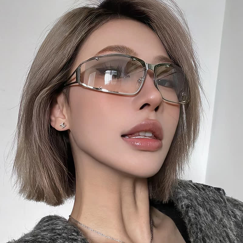 Spykay™ SG60668 Y2K Driving Cycling Sunglasses - Silver - image 6