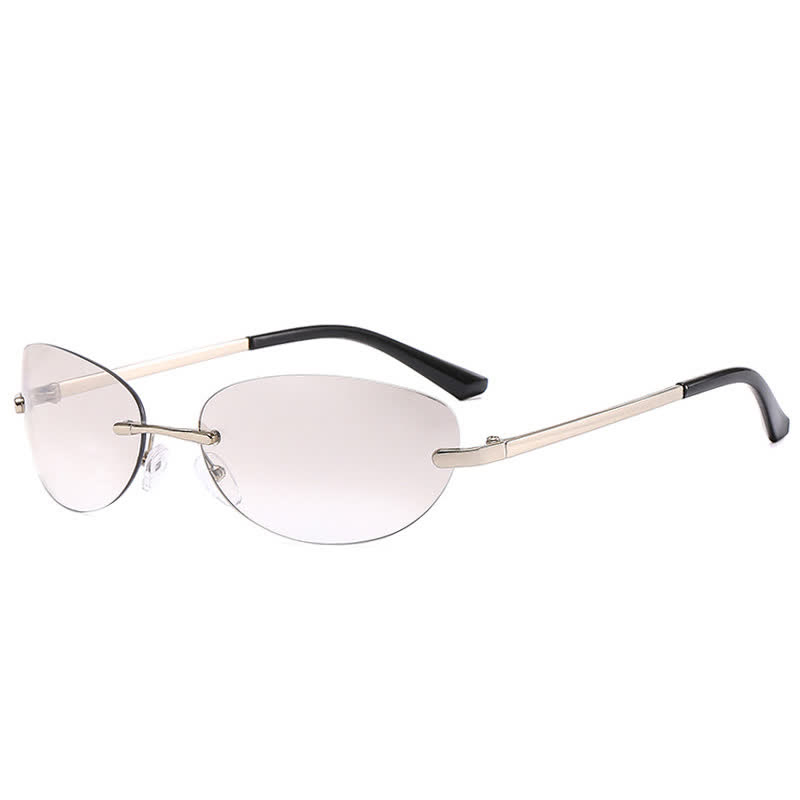 Spykay™ SG60667 Y2K Oval Frame Rimless Sunglasses - image 1