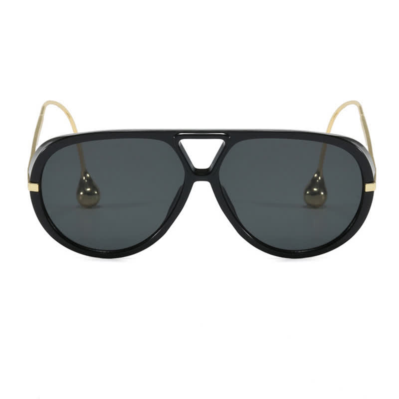 Spykay™ SG60673 Double Bridges Metal Temples Aviator Sunglasses - image 10
