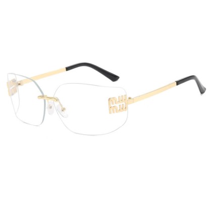 Spykay™ EG60676 Y2K Rectangle Frame Rimless Eyeglasses