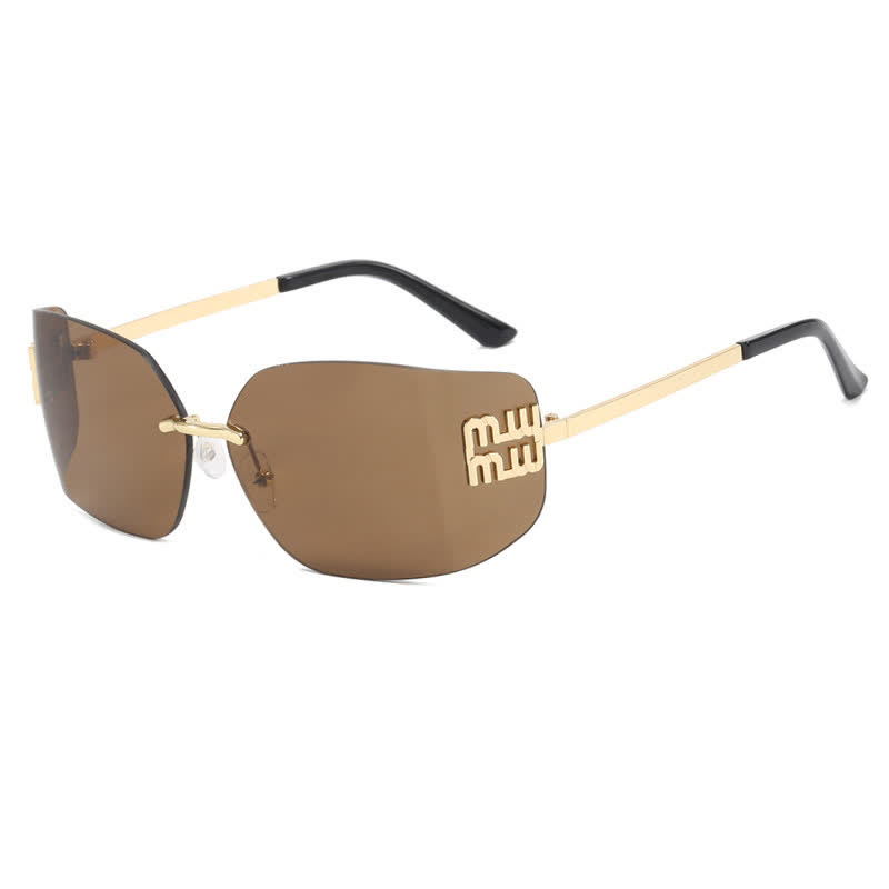 Spykay™ SG60676 Y2K Rectangle Frame Rimless Sunglasses - image 2