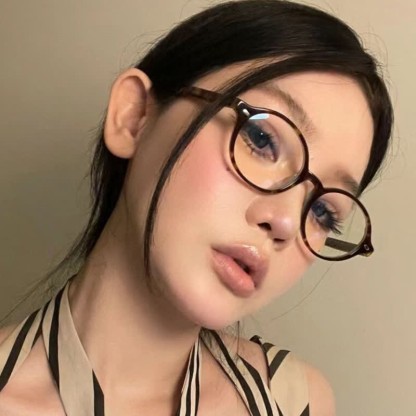 Spykay™ EG60680 Vintage Oval Frame Anti-blue Light Eyeglasses - Leopard Print - image 4