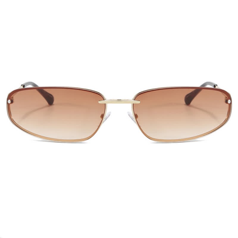 Spykay™ SG60683 Y2K Oval Frame Rimless Sunglasses - image 8