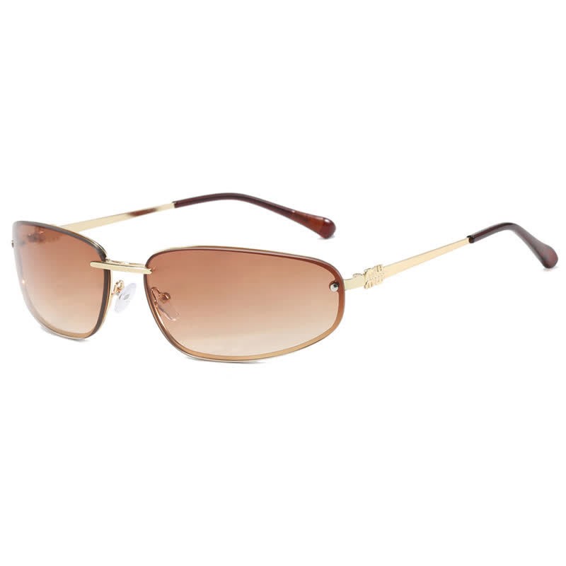 Spykay™ SG60683 Y2K Oval Frame Rimless Sunglasses - image 7