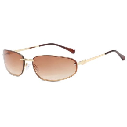 Spykay™ SG60683 Y2K Oval Frame Rimless Sunglasses - image 7