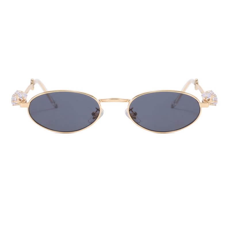 Spykay™ SG60703 Oval Frames Rhinestone-Embellished Sunglasses