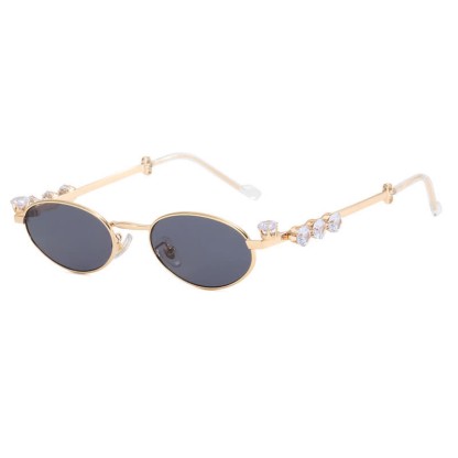 Spykay™ SG60703 Oval Frames Rhinestone-Embellished Sunglasses