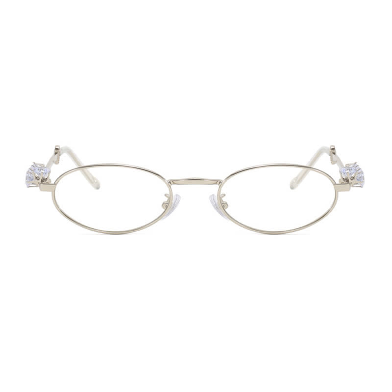 Spykay™ EG26671 Anti-blue Light Oval Frames Rhinestone-Embellished Eyeglasses - image 3