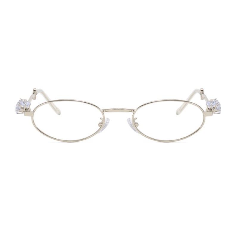 Spykay™ EG26671 Anti-blue Light Oval Frames Rhinestone-Embellished Eyeglasses - image 3