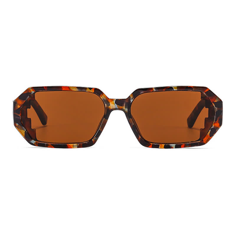 Spykay™ SG60689 Unisex Leopard Pattern Geometric Frame Sunglasses - image 2