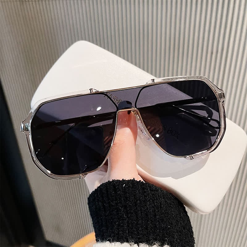Spykay™ SG60692 Unisex Double Bridges Aviator Sunglasses - Transparent/Grey - image 15