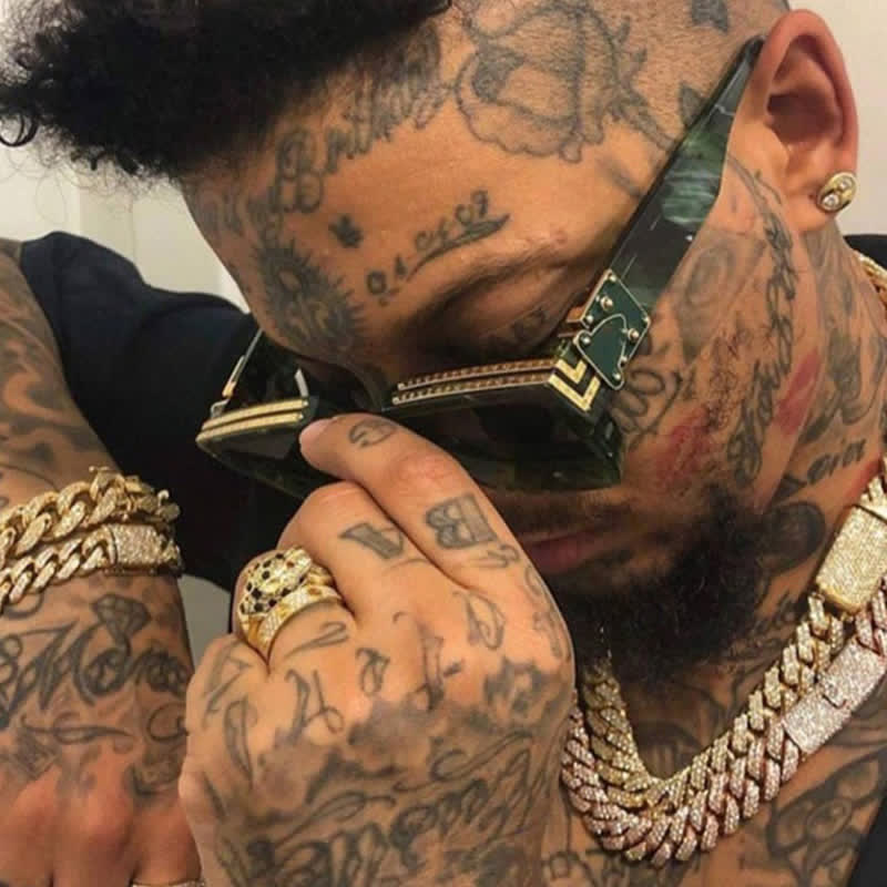 Spykay™ SG60705 Square Frames Hipster Oversized Sunglasses - Green Leopard Print - image 3