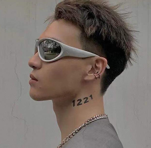 Spykay™ SG60712 Y2K Punk Oval Frame Sunglasses