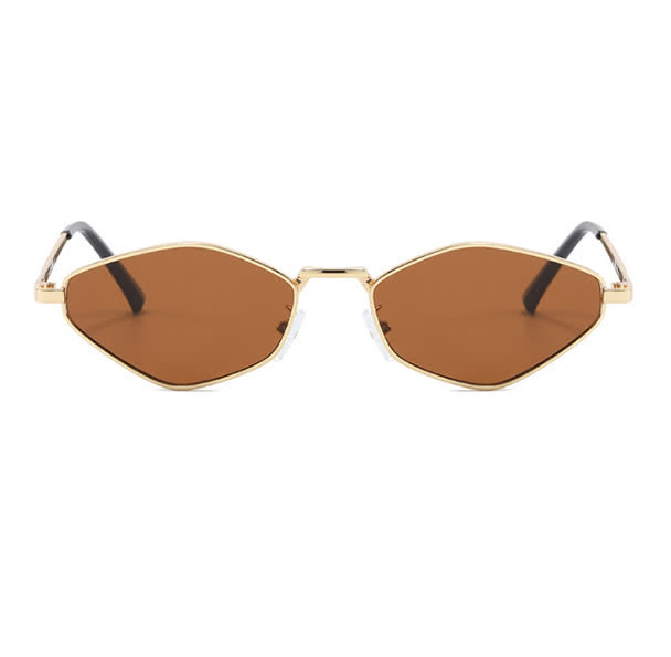 Spykay™ SG60713 Small Rhombus Frame Metal Temples Sunglasses
