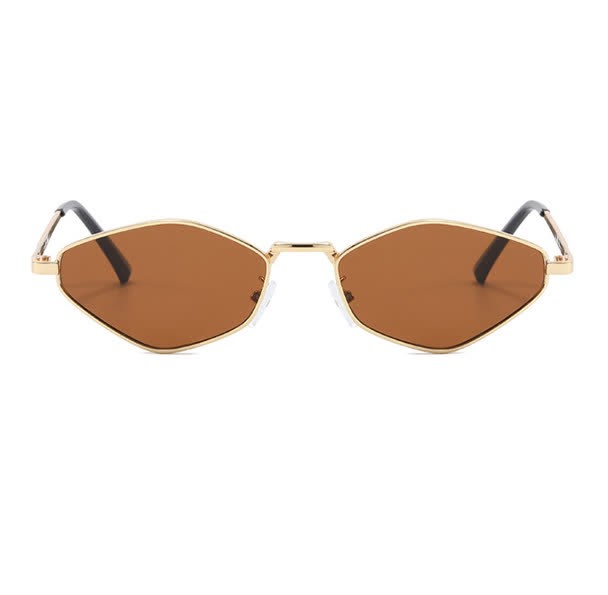 Spykay™ SG60713 Small Rhombus Frame Metal Temples Sunglasses