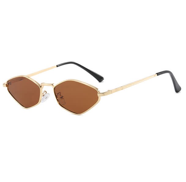 Spykay™ SG60713 Small Rhombus Frame Metal Temples Sunglasses