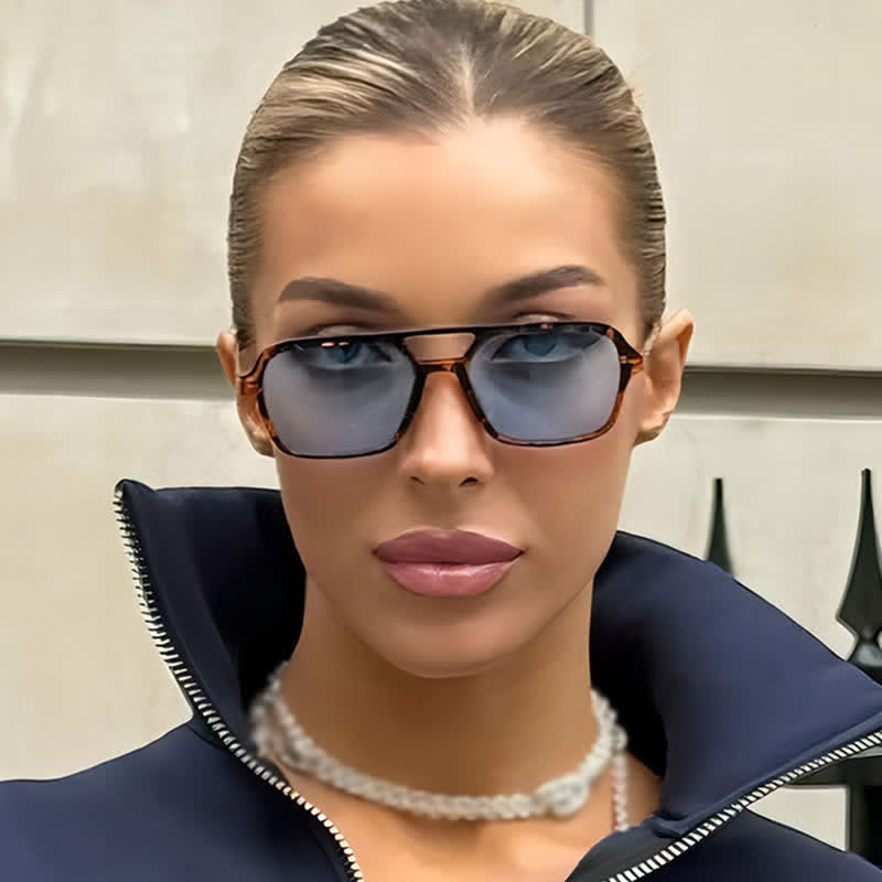 Spykay™ SG60727 Double Bridges Retro Aviator Sunglasses - image 5