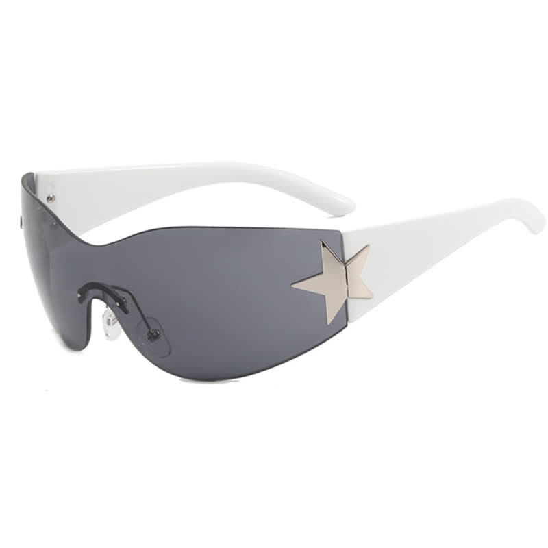 Spykay™ SG60726 Star One-piece Rimless Y2K Cyberpunk Aviator Sunglasses