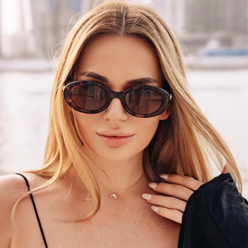 Spykay™ SG60719 Star Design Oval Frames Hipster Sunglasses