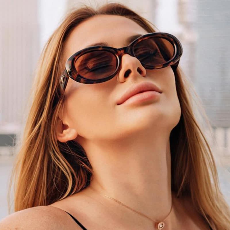 Spykay™ SG60719 Star Design Oval Frames Hipster Sunglasses