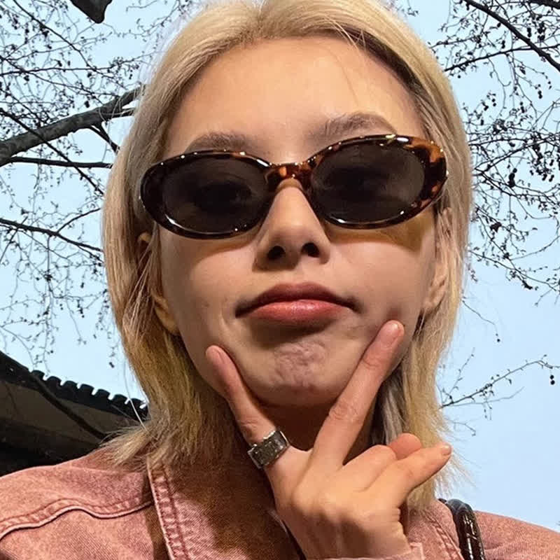 Spykay™ SG60719 Star Design Oval Frames Hipster Sunglasses