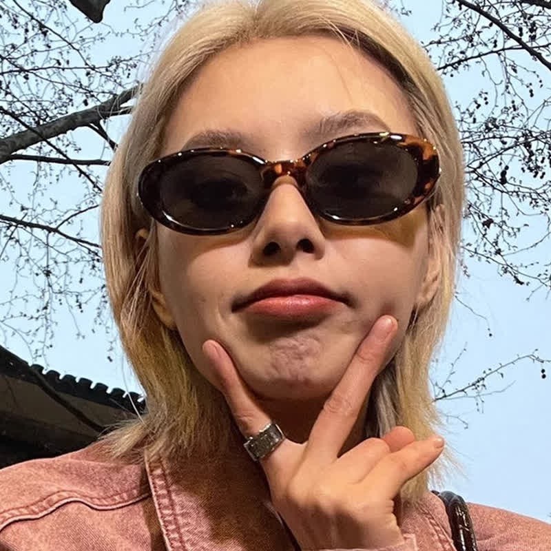 Spykay™ SG60719 Star Design Oval Frames Hipster Sunglasses