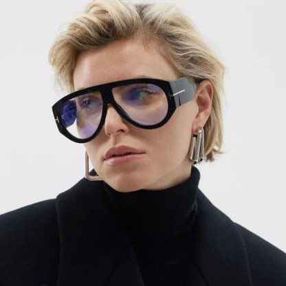 Spykay™ EG60664 'T' Design Toad Frame Aviator Eyeglasses - Black - image 5