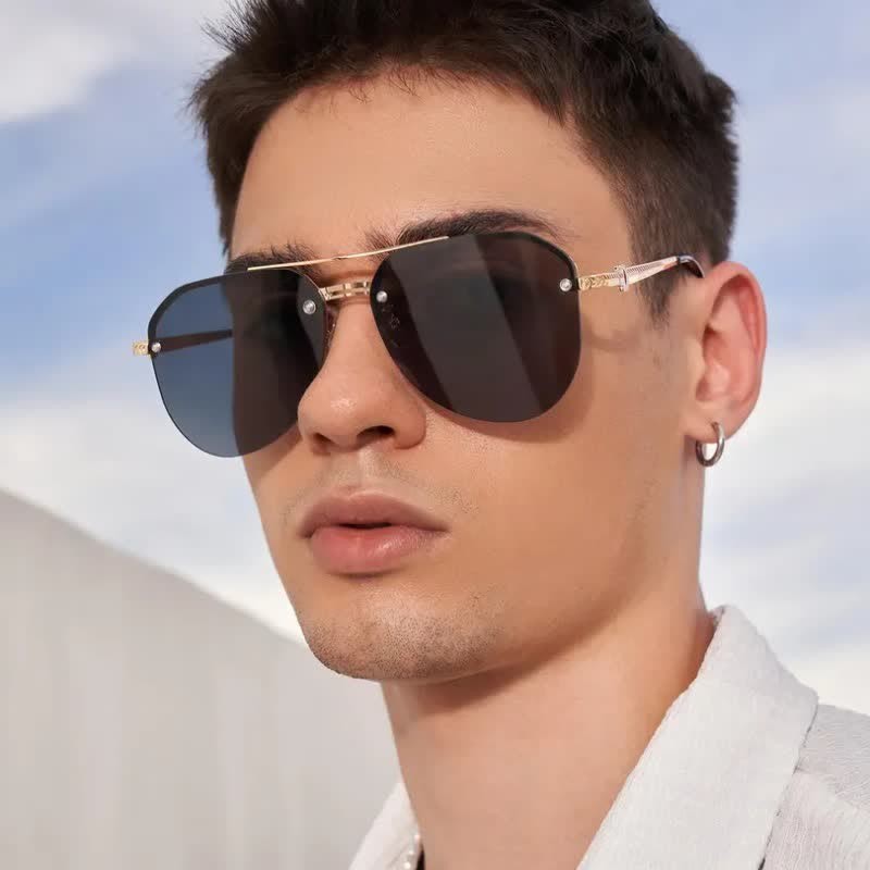 Spykay™ SG1019 Aviator Frame Double Bridges Driving Sunglasses