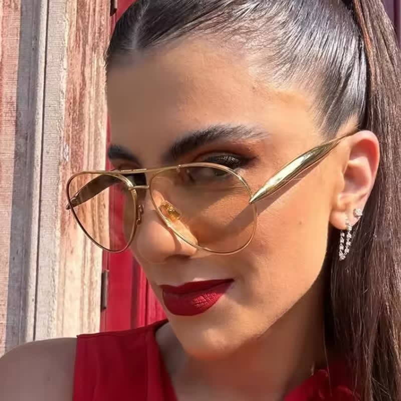 Spykay™ SG60665 Vintage Double Bridges Aviator Frame Sunglasses - image 7