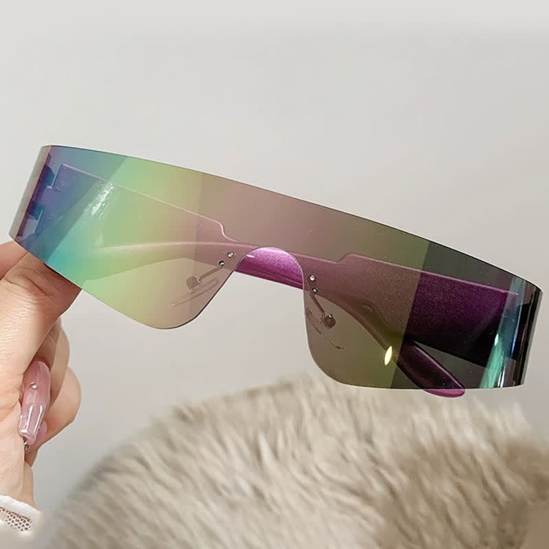 Spykay™ SG1026 Frameless Sunglasses Futuristic Women's Punk Sports Sunglasses Rimless Fashion Sunglasses - image 17