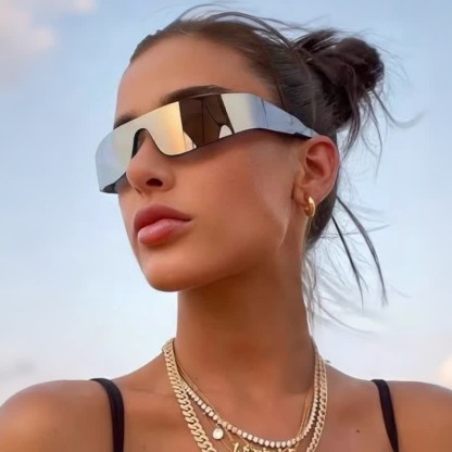 Spykay™ SG1026 Frameless Sunglasses Futuristic Women's Punk Sports Sunglasses Rimless Fashion Sunglasses - image 1