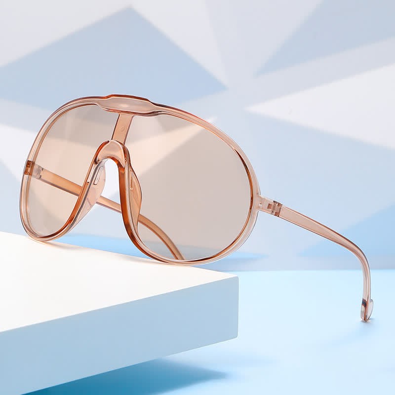 Spykay™ SG60729 One Piece Oversized Aviator Sunglasses - image 9