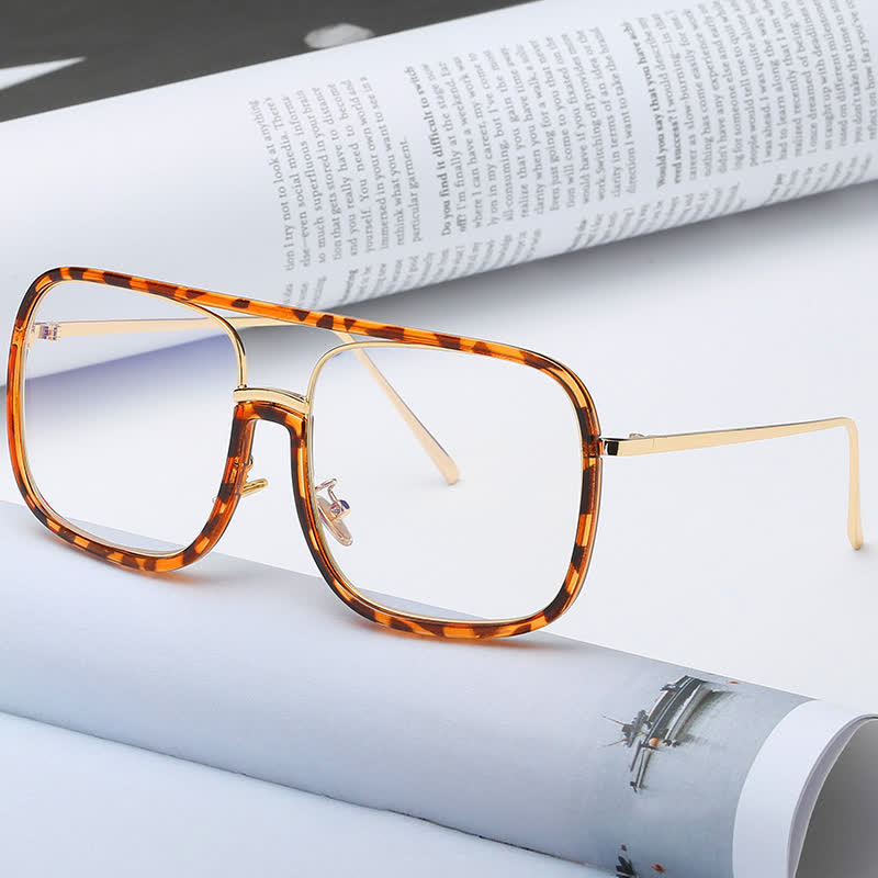 Spykay™ EG26683 Anti-blue Light Flat Top Square Frame Double Bridges Glasses - image 3