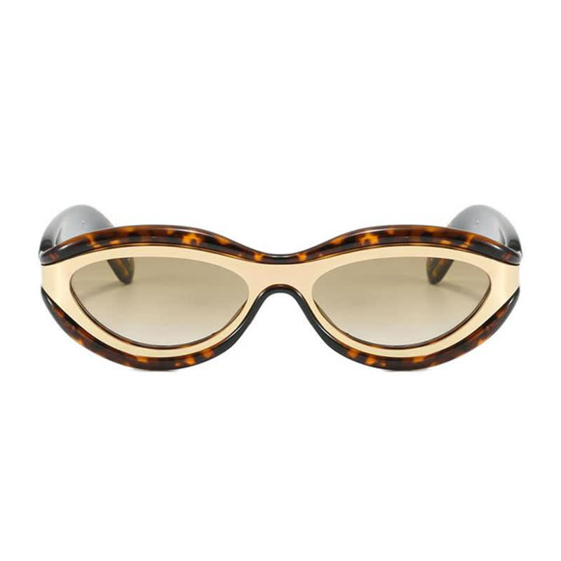 Spykay™ SG60734 Leopard Print Cat Eye Frame Retro Sunglasses - image 4