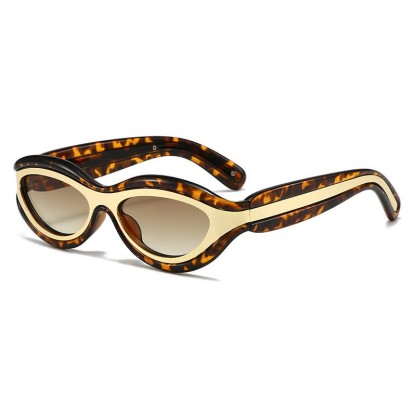 Spykay™ SG60734 Leopard Print Cat Eye Frame Retro Sunglasses - image 3