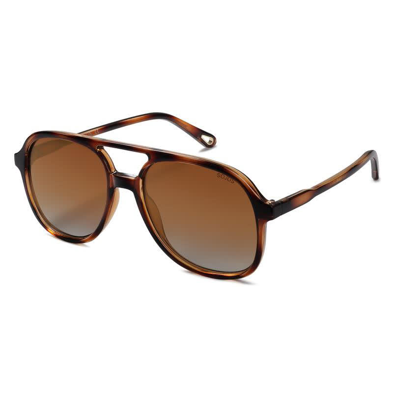 Spykay™ SG60740 Retro-Vintage Double Bridges Polarized Aviator Sunglasses - image 8
