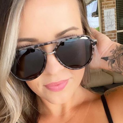 Spykay™ SG60731 Double Bridges Polarized Aviator Sunglasses