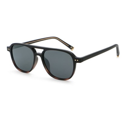 Spykay™ SG60736 Double Bridges Polarized Aviator Sunglasses - Black Tortoise Shell - image 5
