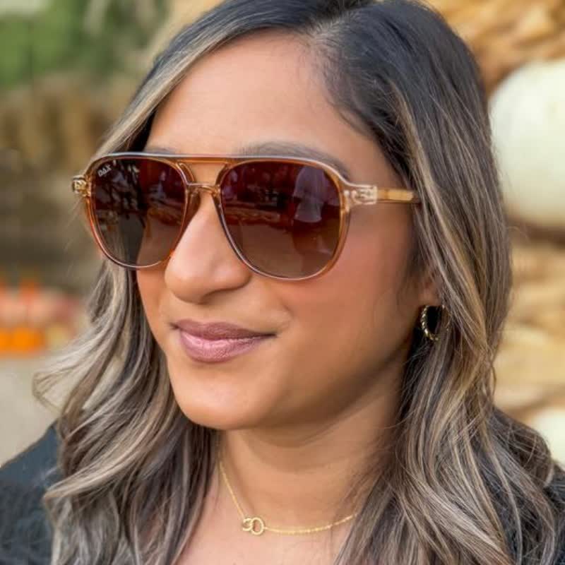 Spykay™ SG60736 Double Bridges Polarized Aviator Sunglasses - Champagne - image 12