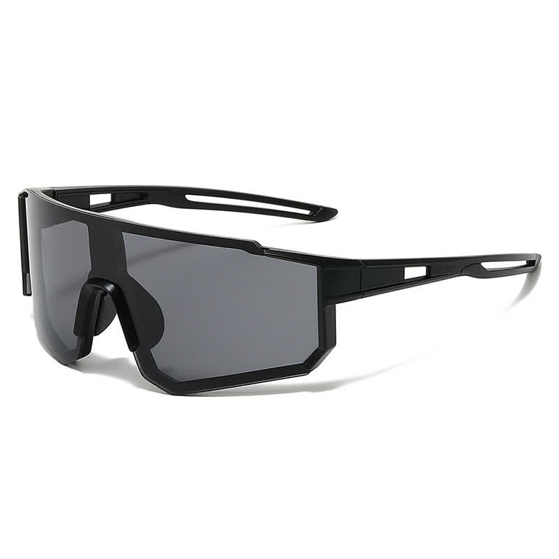 Spykay™ SG60745 Y2K One-Piece Sports Sunglasses - Black/Grey - image 5
