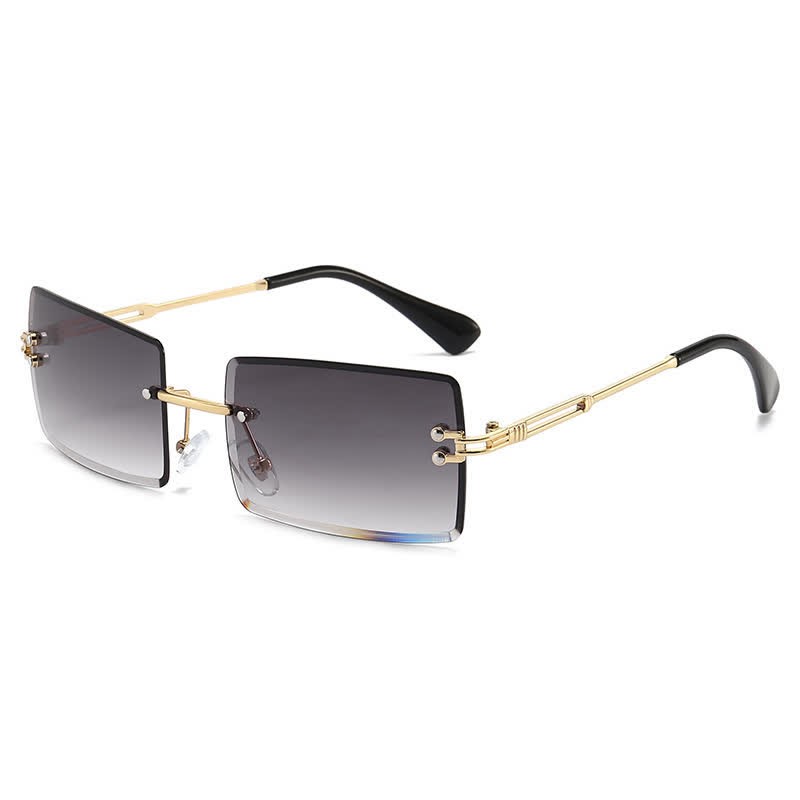 Spykay™ SG60744 Rimless Rectangle Frame Fashion Sunglasses - Ombre Grey - image 13