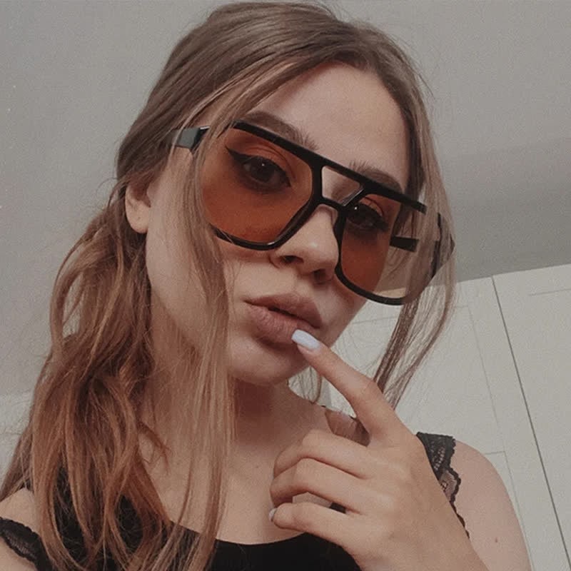 Spykay™ SG60718 Double Bridges Square Frames Retro-Vintage Sunglasses - image 24