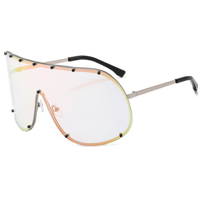 Spykay™ SG60757 Unisex Hipster One-piece Polarized Aviator Sunglasses - image 7