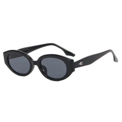 Spykay™ SG60755 Women's Oval Frame Sunglasses - Black/Grey - image 7
