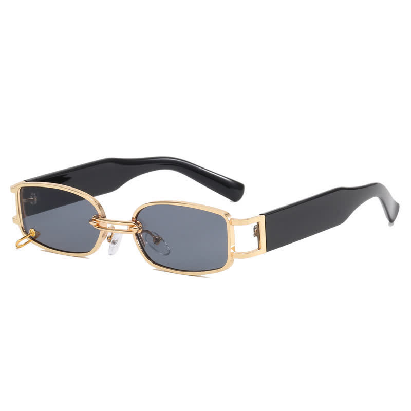 Spykay™ SG60752 Rectangle Metal Frame Vintage Sunglasses With a Ring Buckle
