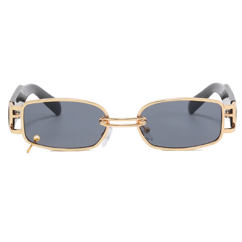Spykay™ SG60752 Rectangle Metal Frame Vintage Sunglasses With a Ring Buckle