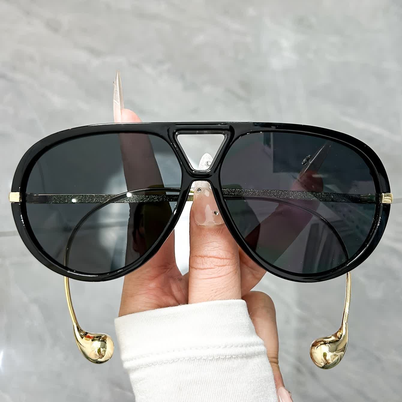 Spykay™ SG60673 Double Bridges Metal Temples Aviator Sunglasses - image 8