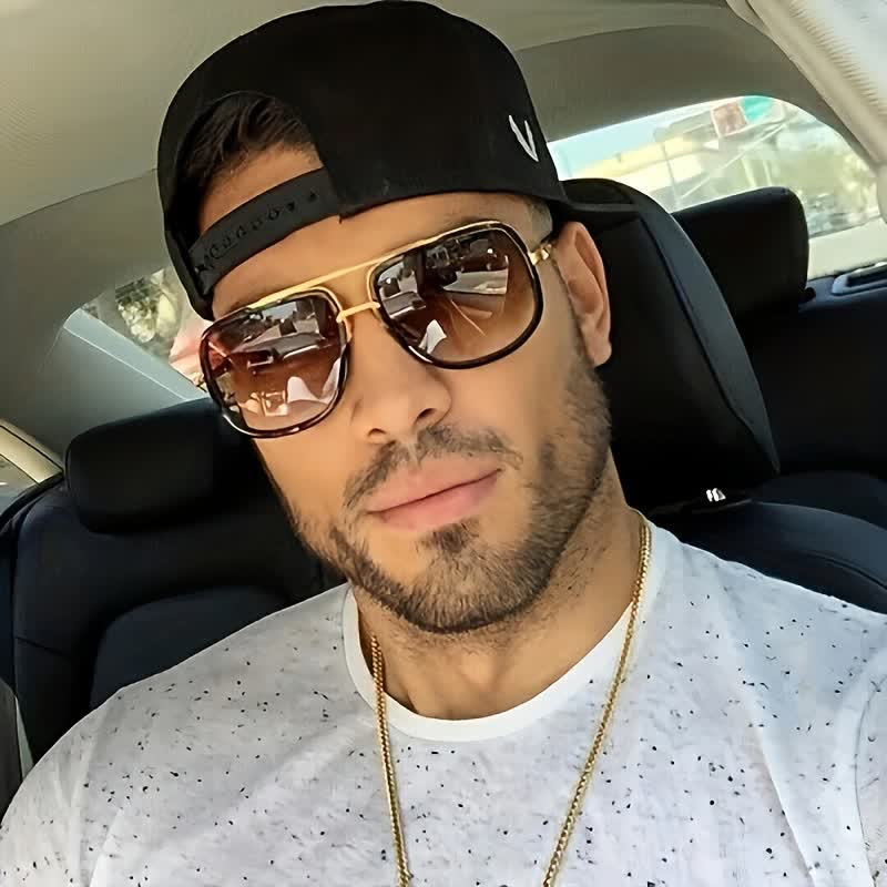 Spykay™ SG1013 Aviator Double Bridges Frame Brown Ombre Tinted Sunglasses - image 7