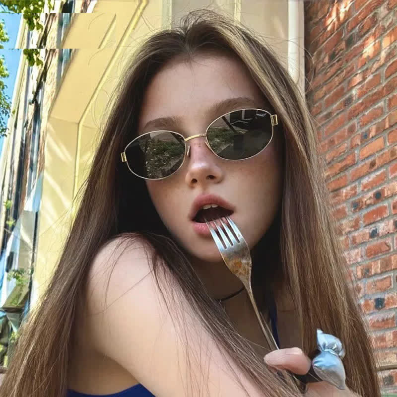 Spykay™ SG60768 Unisex Oval Frame Retro Sunglasses with Nylon Lense - image 11